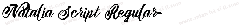 Natalia Script Regular字体转换